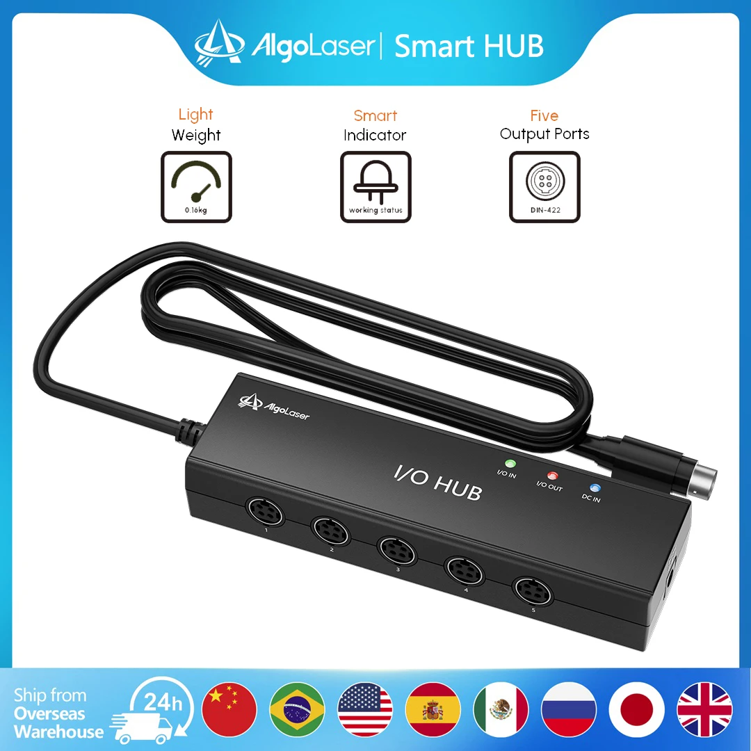AlgoLaser Smart Hub Gateway For Smart Adds-on Parts Connection for AlgoLaser Laser Engraver Cutter Devices Via Smart Life Works
AlgoLaser Smart Hub Gateway For Smart Adds-on Parts Connection for AlgoLaser Laser Engraver Cutter Devices Via Smart Life Works