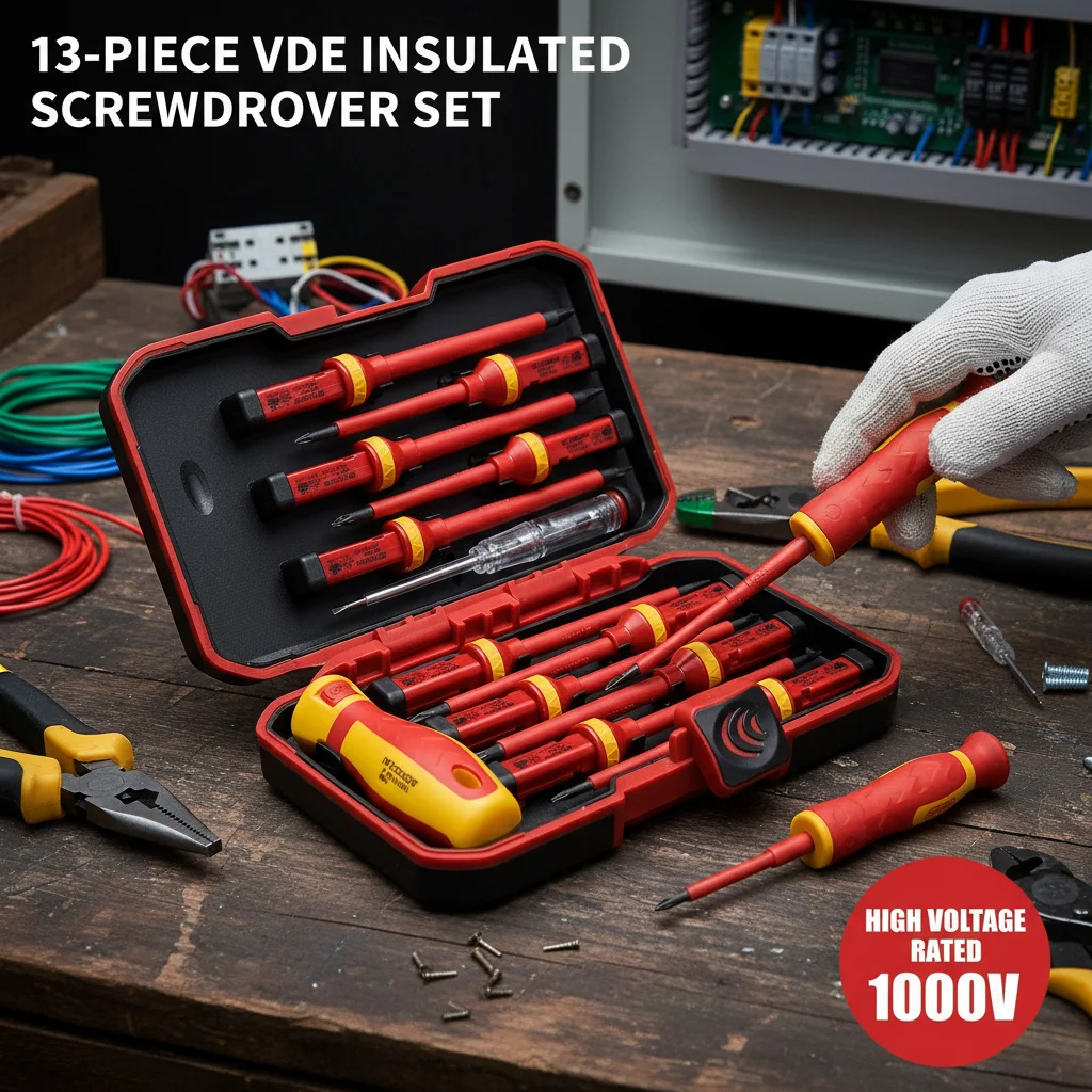 Electrician maintenance tool set 8-piece set/13-piece set 1000V replaceable insulated screwdriver set, with magnetic slotted Phi
Electrician maintenance tool set 8-piece set/13-piece set 1000V replaceable insulated screwdriver set, with magnetic slotted Phi
