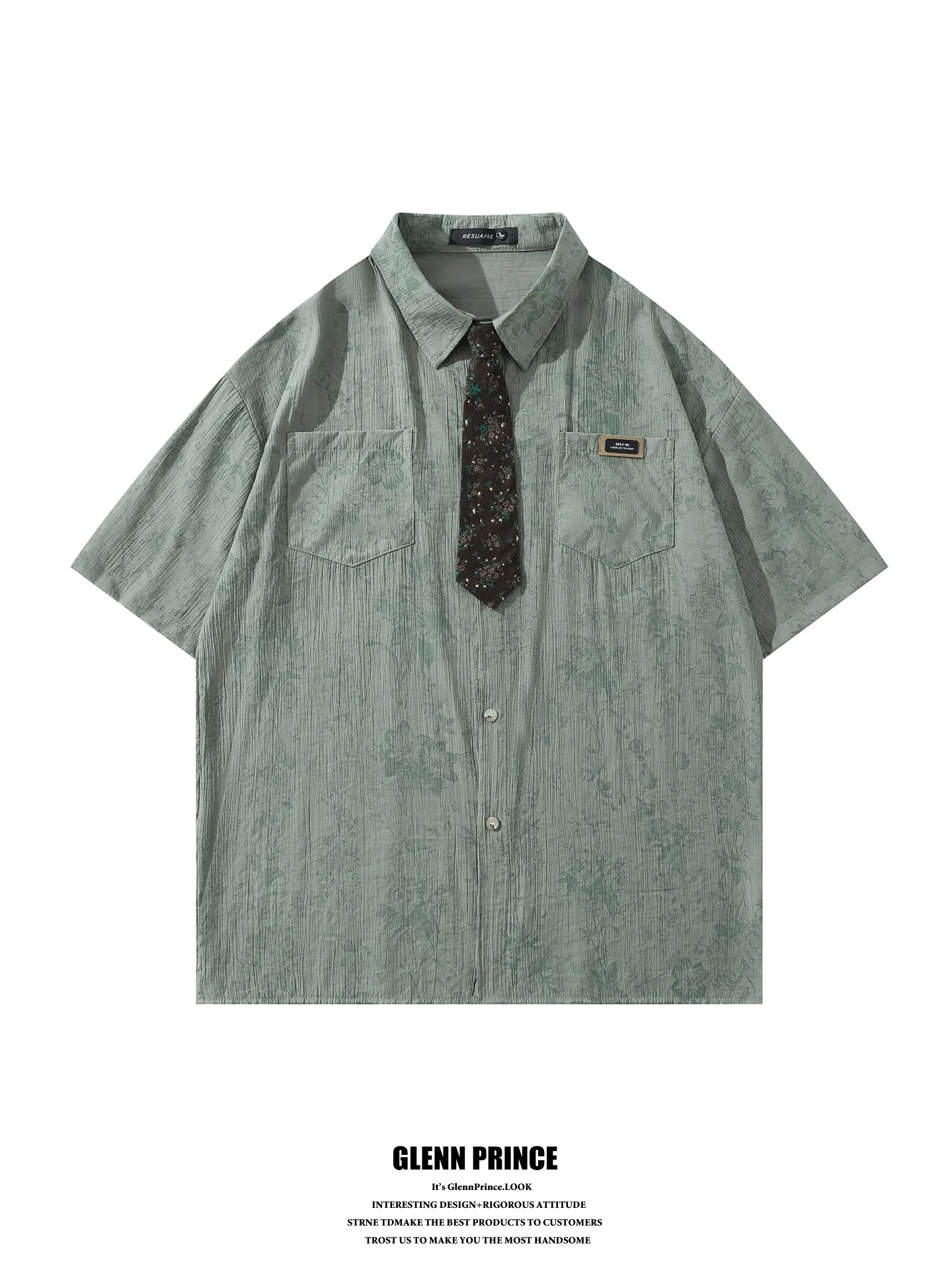 GPstudio Japanese Style Streetwear Floral Tie Short Sleeve Shirt Men's Chic Couple's Shirt Wrinkle Texture Loose Fit Summer Y...
GPstudio Japanese Style Streetwear Floral Tie Short Sleeve Shirt Men's Chic Couple's Shirt Wrinkle Texture Loose Fit Summer Y...
