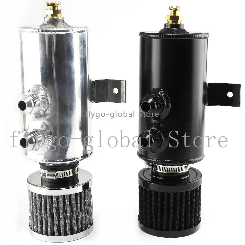 Black silvery Aluminum 10AN Oil Catch Can Reservoir Tank +Breather Filter Baffled Kit
Black silvery Aluminum 10AN Oil Catch Can Reservoir Tank +Breather Filter Baffled Kit