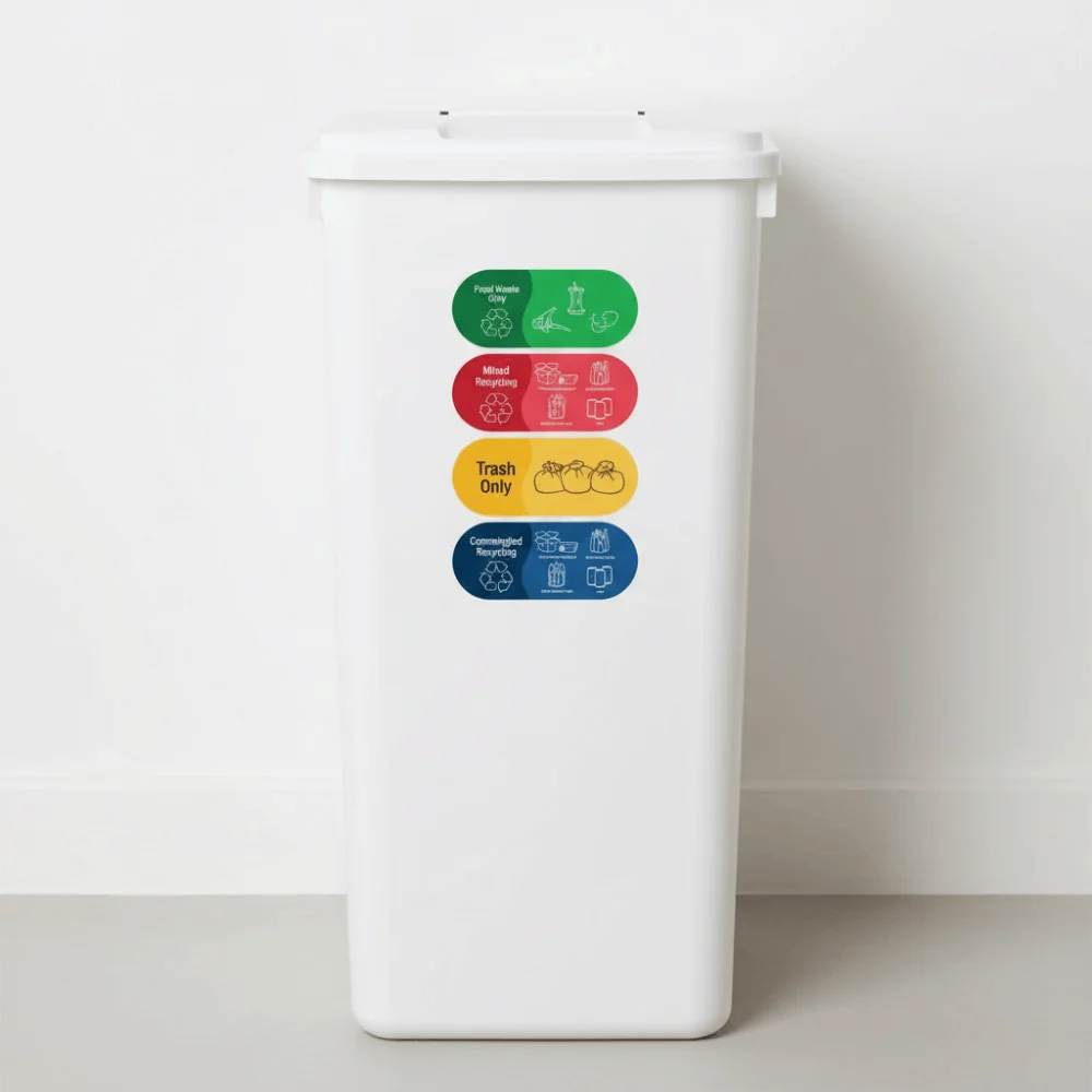 10pcs Waterproof Recycling Sorting Sticker Logo Decals Adhesive Label Trash Bin Sticker Decorative Eco-Friendly
10pcs Waterproof Recycling Sorting Sticker Logo Decals Adhesive Label Trash Bin Sticker Decorative Eco-Friendly