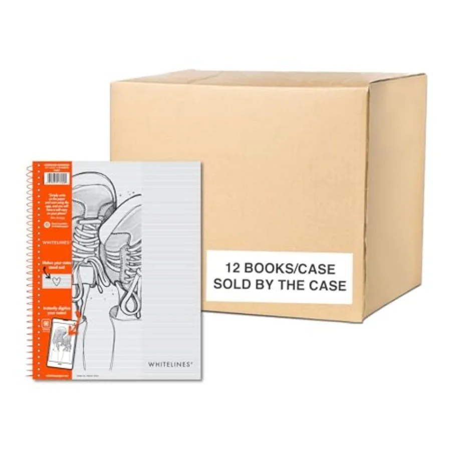 Whitelines Notebook, Spiral Bound, 70 Sheets, 11" x 8.5", Premium 20# Gray Paper with White Lines, Makes Your Notes Stand Out a
Whitelines Notebook, Spiral Bound, 70 Sheets, 11" x 8.5", Premium 20# Gray Paper with White Lines, Makes Your Notes Stand Out a
