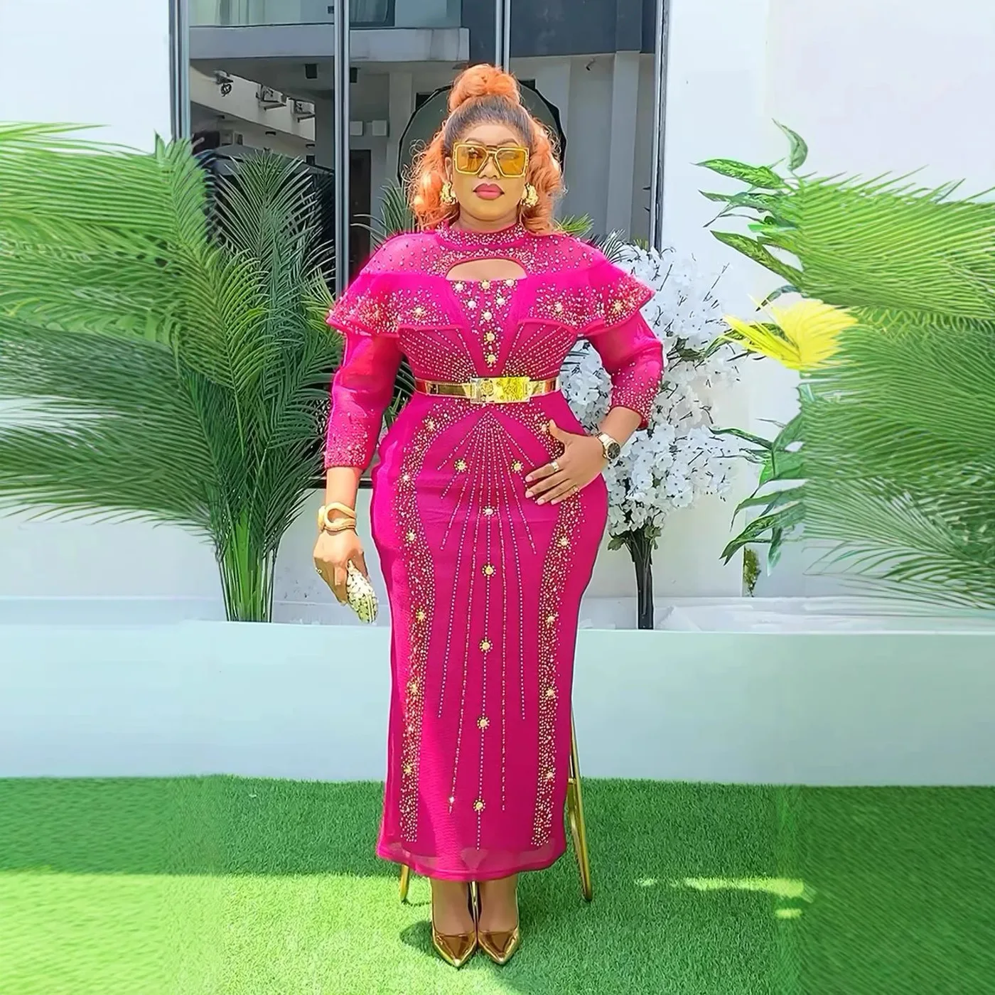 African Dresses for Women 2025 New Fashion Plus Size Sequin Evening Party Long Dress Dashiki Ankara Outfits Robe African Clothes
African Dresses for Women 2025 New Fashion Plus Size Sequin Evening Party Long Dress Dashiki Ankara Outfits Robe African Clothes