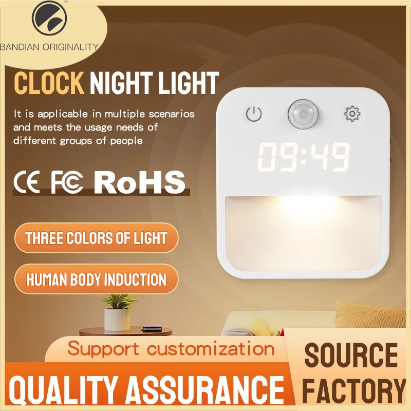 Night Light Motion Sensor With LED Light EU/US Plug Lamps Children'S Night Light Wireless Night Lamp For Bedside Table Bedroom
Night Light Motion Sensor With LED Light EU/US Plug Lamps Children'S Night Light Wireless Night Lamp For Bedside Table Bedroom