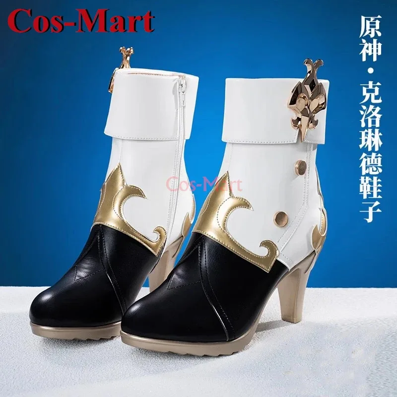 Cos-Mart Game Genshin Impact Arlecchino/Furina/Clorinde Shoes Универсальные ботильоны на высоком каблуке для косплея, аксессуары для игр
Cos-Mart Game Genshin Impact Arlecchino/Furina/Clorinde Shoes Универсальные ботильоны на высоком каблуке для косплея, аксессуары для игр