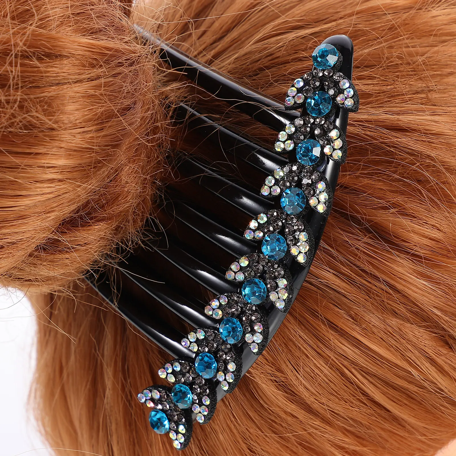 Rhinestone Hairpin Comb Stylish Anti-Skid Hair Fork Unique Design Easy Hold for Long Thick Hair Suitable for Women Girls
Rhinestone Hairpin Comb Stylish Anti-Skid Hair Fork Unique Design Easy Hold for Long Thick Hair Suitable for Women Girls