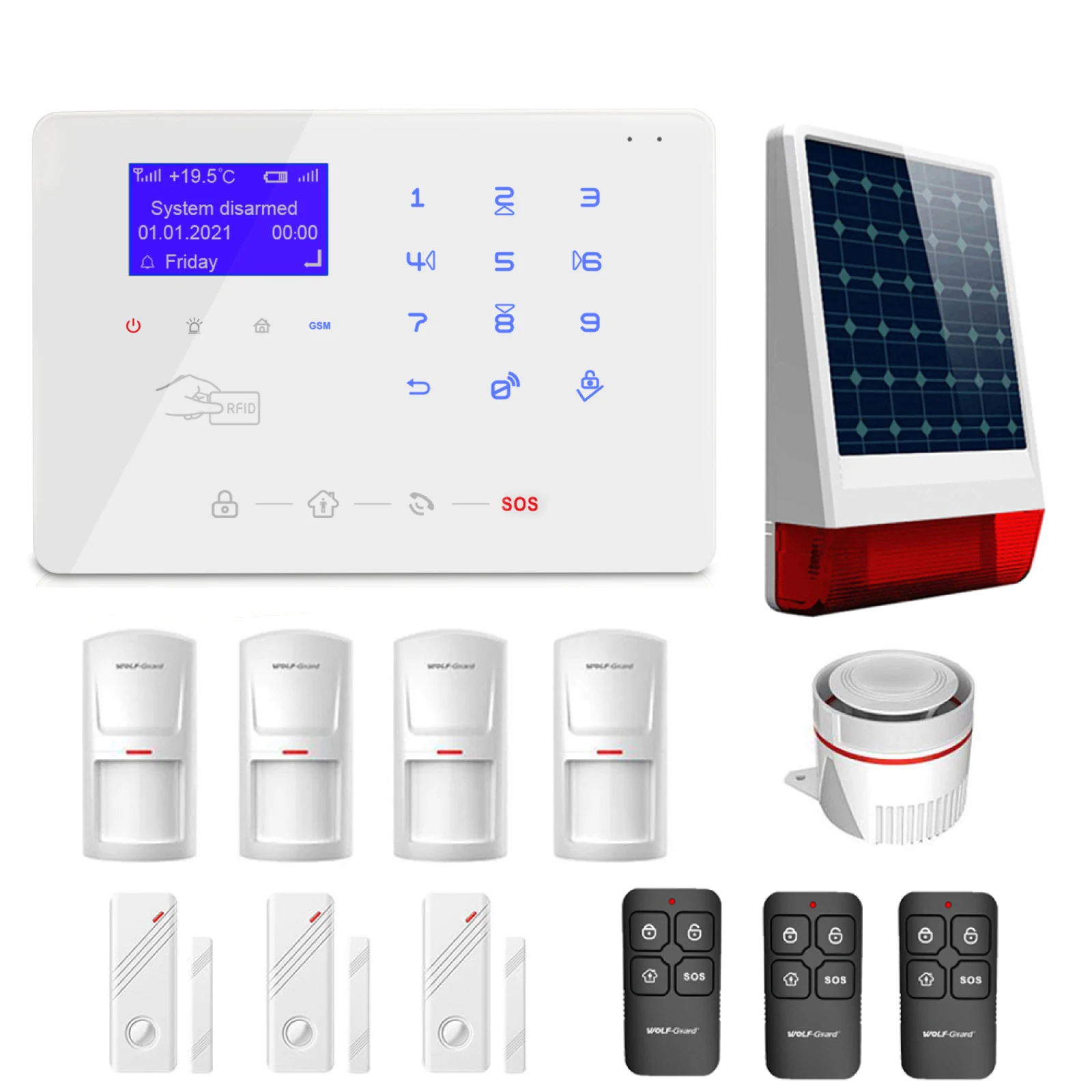Temperature Alarm smart Life WIFI GSM burglar home Automation Security Alarm
Temperature Alarm smart Life WIFI GSM burglar home Automation Security Alarm