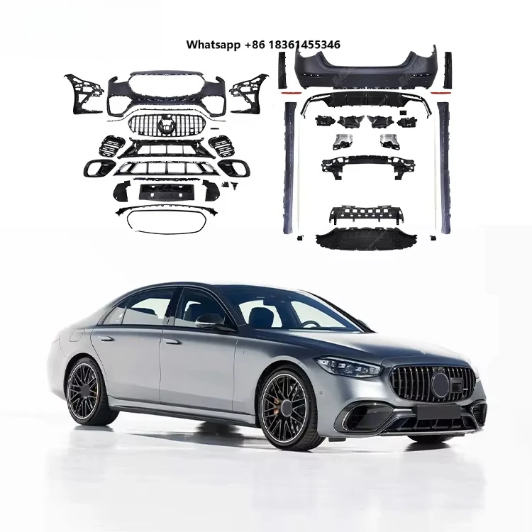 for S-Class W223 New Plastic Front & Rear Bumper Bodykit with Skirts Auto Parts Body Kit
for S-Class W223 New Plastic Front & Rear Bumper Bodykit with Skirts Auto Parts Body Kit