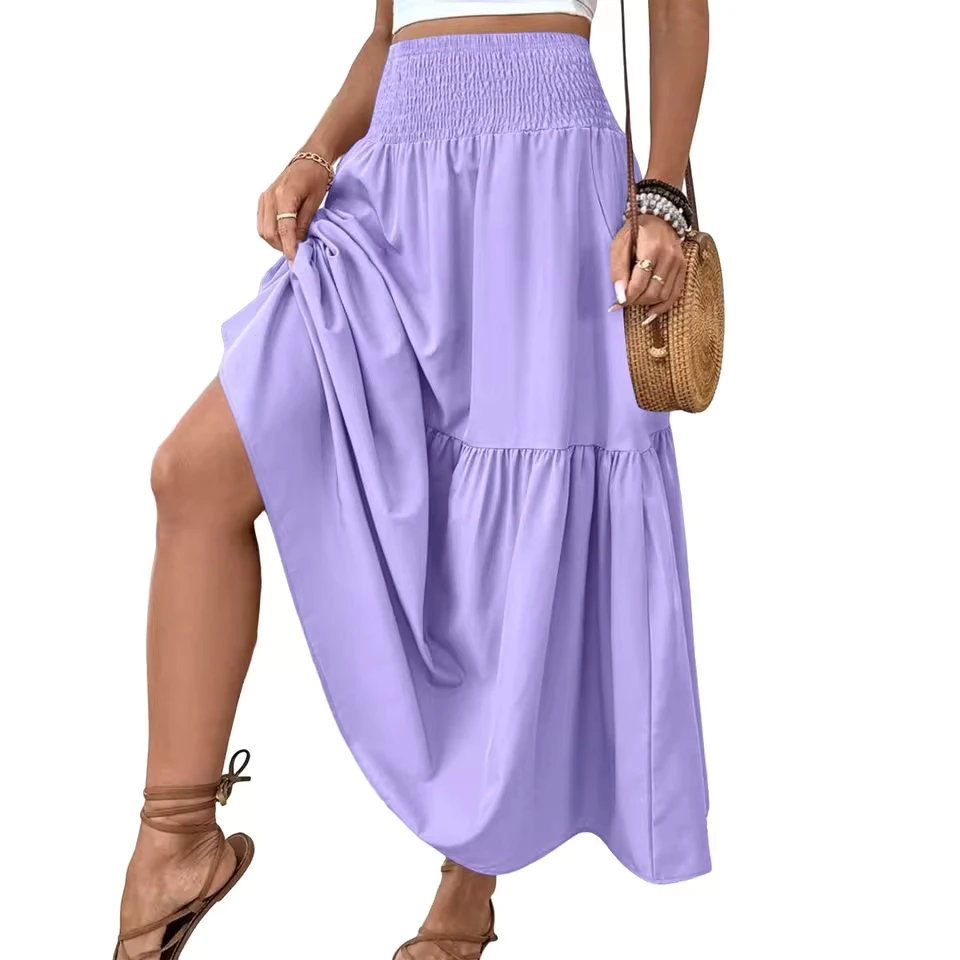 Womens Floral Maxi Skirt With Pockets Cute Tiered Smocked High Waisted Skirts Summer Casual Female Lining High Waist Mini Skirts
Womens Floral Maxi Skirt With Pockets Cute Tiered Smocked High Waisted Skirts Summer Casual Female Lining High Waist Mini Skirts