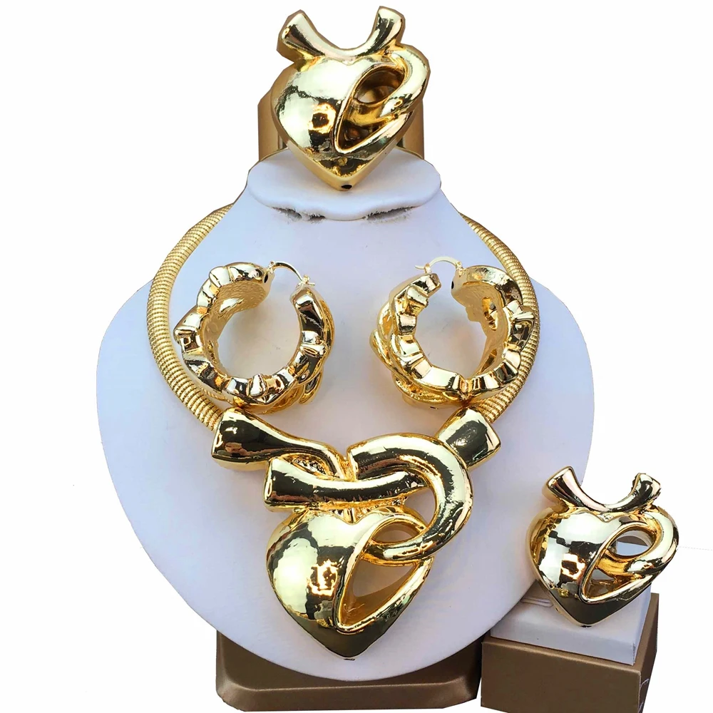 Fashion Italian Dubai Gold Plated Jewelry Set Simple Style Necklace All Copper Material Light Weight Flower Jewelry FHK17482
Fashion Italian Dubai Gold Plated Jewelry Set Simple Style Necklace All Copper Material Light Weight Flower Jewelry FHK17482