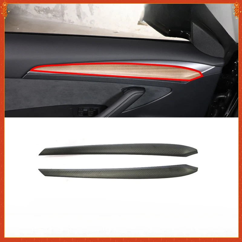 ForTesla Model Y/3 Applicable Real Dry Carbon Fiber interior door panel trim front door cover plate interior modification 2023
ForTesla Model Y/3 Applicable Real Dry Carbon Fiber interior door panel trim front door cover plate interior modification 2023