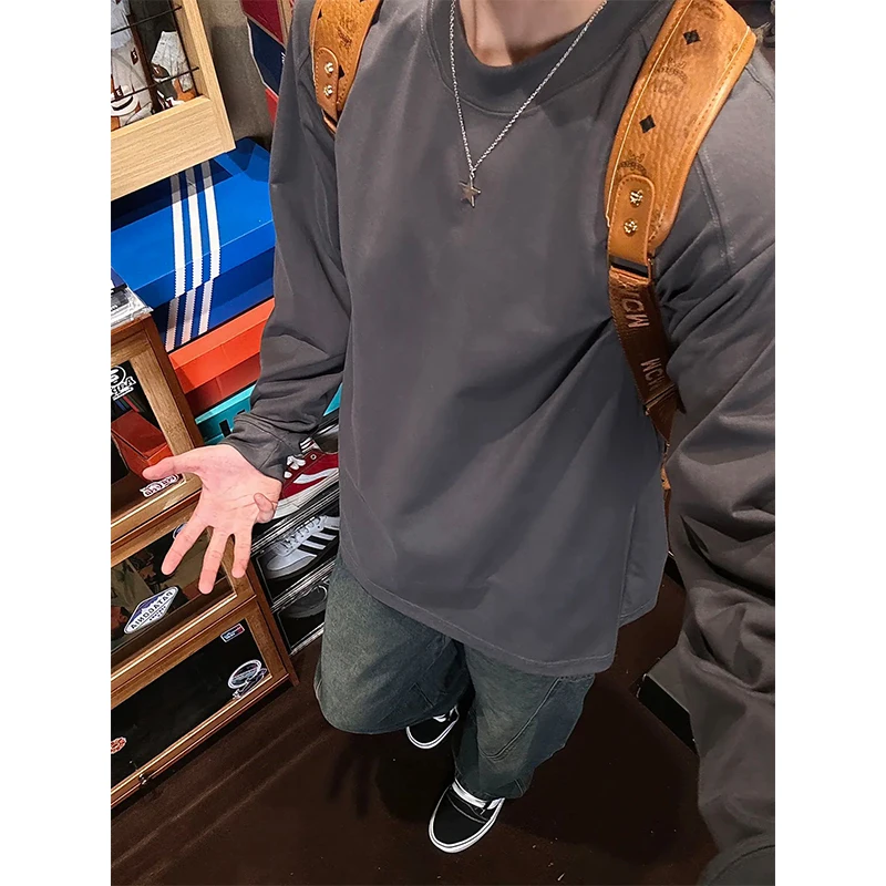 Deep ey Pure Cotton Long Sve Men's T-irt round Ne Sweatirt Inner Wear Base irt American Sle Heavyweight Spring...
Deep ey Pure Cotton Long Sve Men's T-irt round Ne Sweatirt Inner Wear Base irt American Sle Heavyweight Spring...