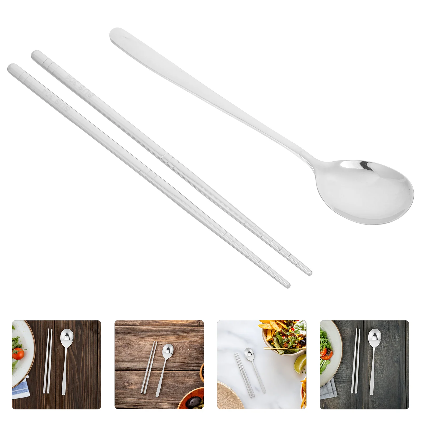 Stainless Steel Spoon Chopsticks Portable Cutlery Set Reusable Compact Travel Utensils Cooking Camping Hiking Outdoor
Stainless Steel Spoon Chopsticks Portable Cutlery Set Reusable Compact Travel Utensils Cooking Camping Hiking Outdoor