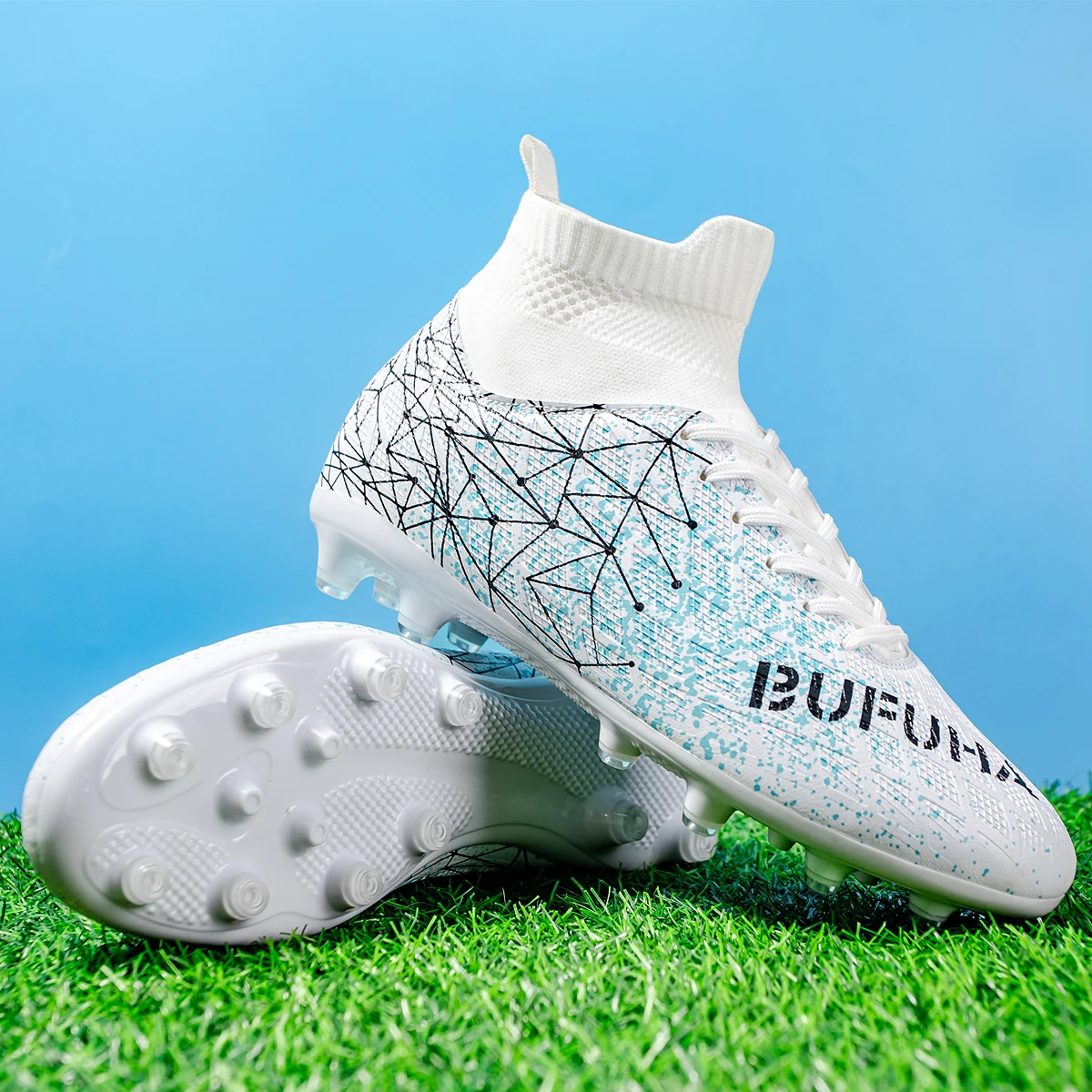 High Grip AG/FG Soccer Boots,TPU Non-slip Long Studs,Soft PU Fabric Composite Upper,Cost-effective Adult Teenager Sports Shoes
High Grip AG/FG Soccer Boots,TPU Non-slip Long Studs,Soft PU Fabric Composite Upper,Cost-effective Adult Teenager Sports Shoes