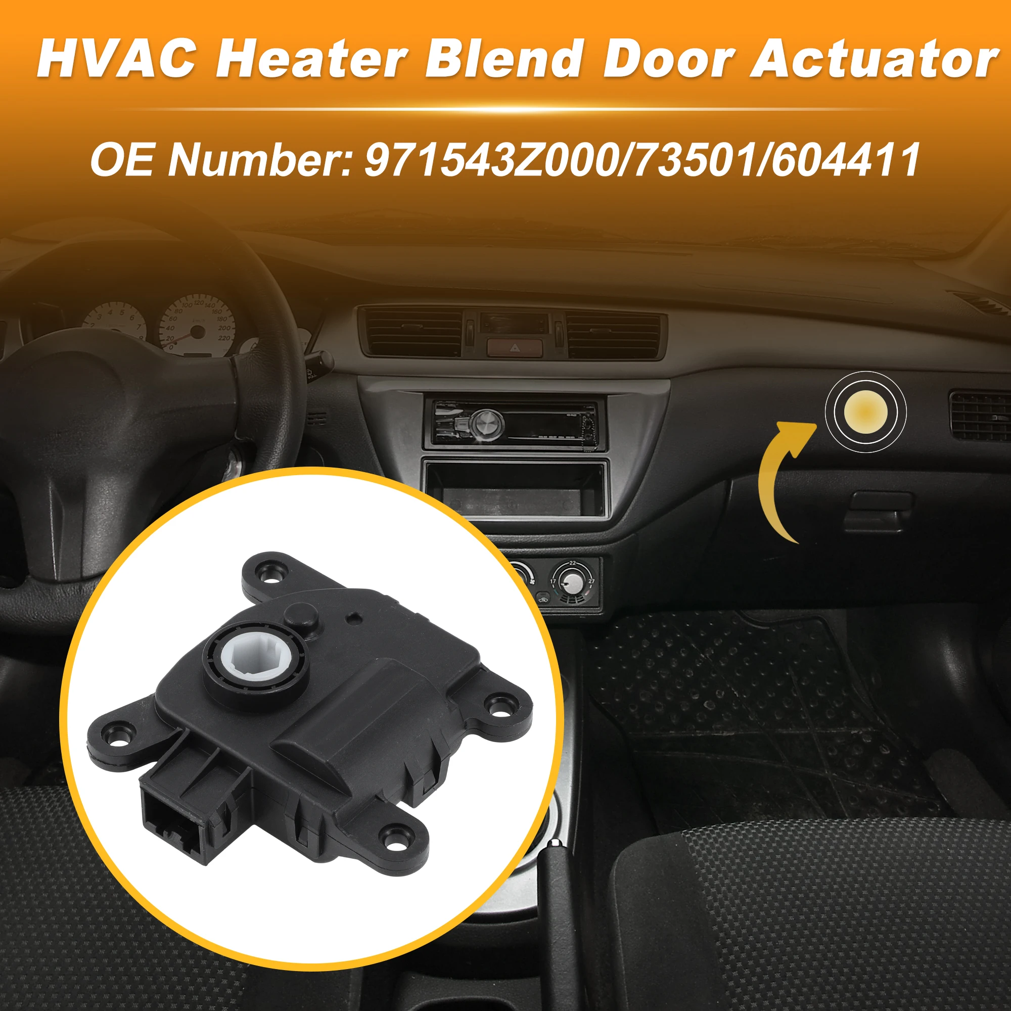 UXCELL HVAC Heater Blend Door Actuator for Kia Soul 2020-2023 2016971543Z000 Black
UXCELL HVAC Heater Blend Door Actuator for Kia Soul 2020-2023 2016971543Z000 Black