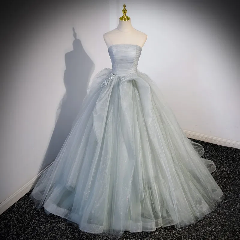 Tube Top Fairy Women's Evening Dress Light Wedding Niche Temperament Vocal Music Art Test
Tube Top Fairy Women's Evening Dress Light Wedding Niche Temperament Vocal Music Art Test