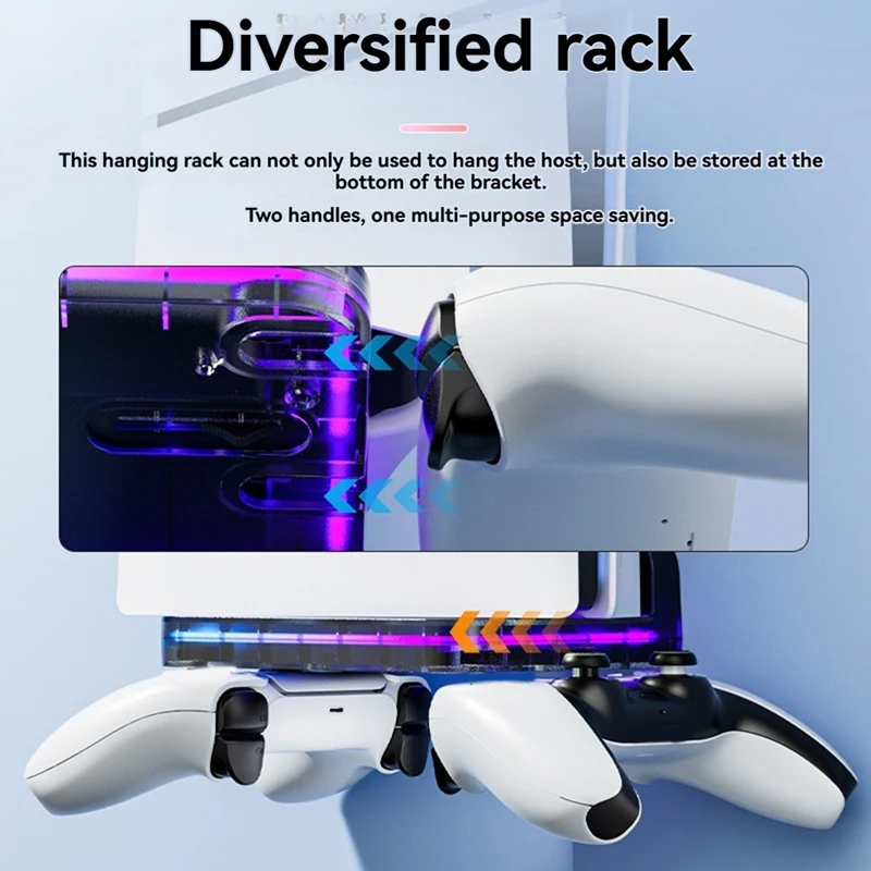 A04R Wall Bracket for PS5 Pro/SLIM Console Wall Mount Bracket Handle Organizer Universal Bracket with RGB Light Wall Bracket
A04R Wall Bracket for PS5 Pro/SLIM Console Wall Mount Bracket Handle Organizer Universal Bracket with RGB Light Wall Bracket