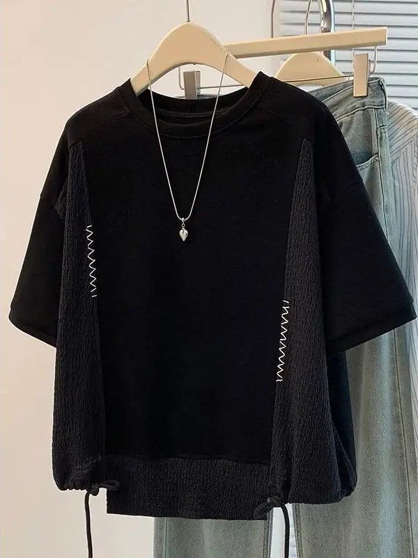 plus Size Women's T-Shirt Casual Loose Short Sleeve 300 Pounds Trendy Design Summer Fashion Top for plus Size Women
plus Size Women's T-Shirt Casual Loose Short Sleeve 300 Pounds Trendy Design Summer Fashion Top for plus Size Women