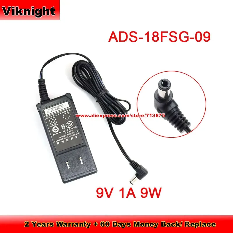 US Plug ADS-18FSG-09 09009GPCN Ac Adapter Charger For HOIOTO 9V 1A 9W with 5.5x2.5mm tip Power Supply
US Plug ADS-18FSG-09 09009GPCN Ac Adapter Charger For HOIOTO 9V 1A 9W with 5.5x2.5mm tip Power Supply