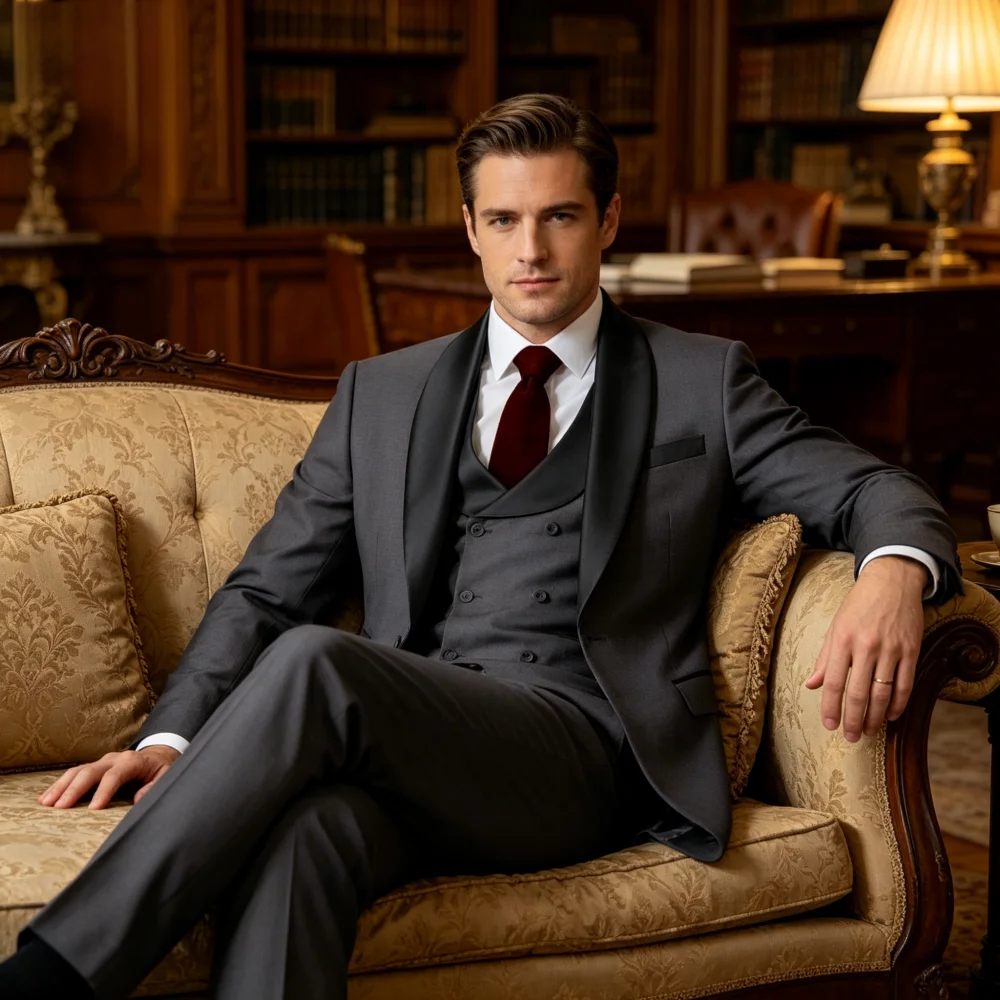 Elegant Men's Suit Casual Business Wedding Home Work Coats Suits Set Modern Tailored Men's Terno Fashion
Elegant Men's Suit Casual Business Wedding Home Work Coats Suits Set Modern Tailored Men's Terno Fashion