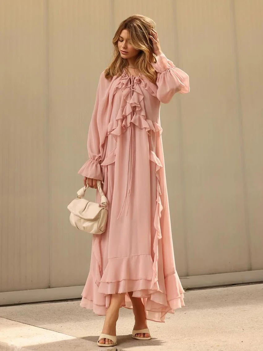 Martahqiqi Winetr Women Sleepwear Lace Up Pajama Long Sleeve Nightie O-Neck Nightgown Ankle-Length Dress Casual Ladies Nightwear
Martahqiqi Winetr Women Sleepwear Lace Up Pajama Long Sleeve Nightie O-Neck Nightgown Ankle-Length Dress Casual Ladies Nightwear