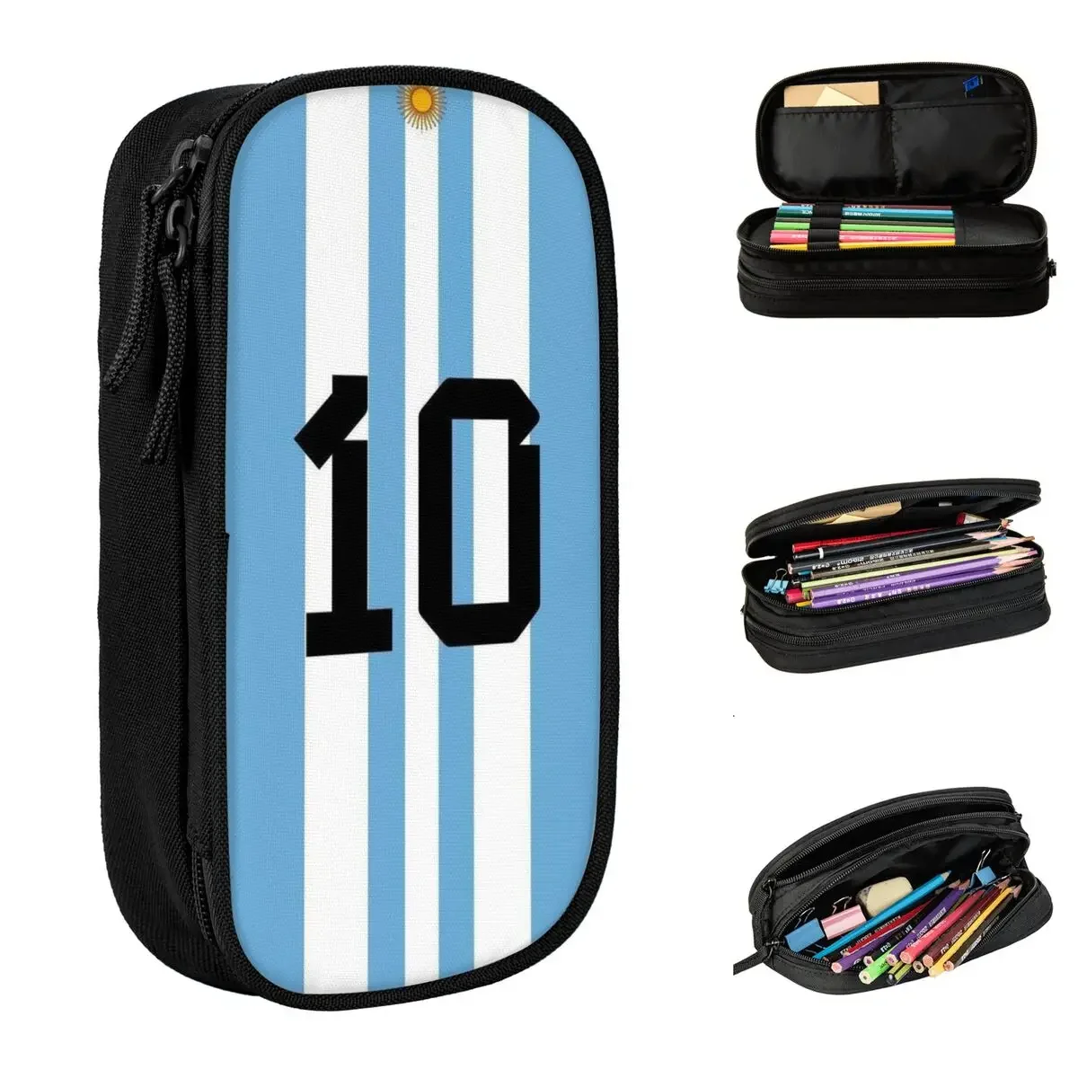 Argentina Number 10 Football Soccer Pencil Cases Pencil Box Pen Holder Kids Large Storage Bag School Supplies Gifts Stationery
Argentina Number 10 Football Soccer Pencil Cases Pencil Box Pen Holder Kids Large Storage Bag School Supplies Gifts Stationery