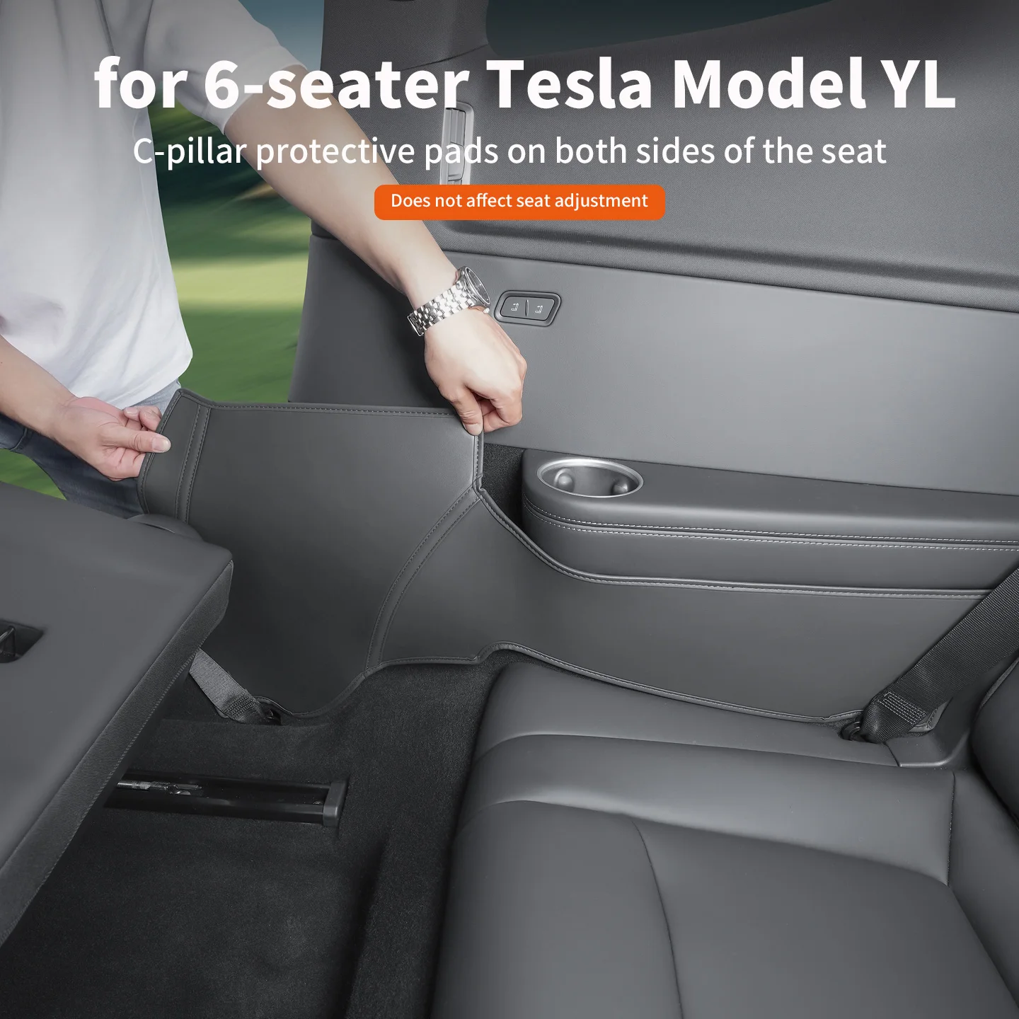 Защитная накладка для Tesla Model YL, для внутренней части C-стойки, трехрядных сидений, нижней части двух боковых панелей.
Защитная накладка для Tesla Model YL, для внутренней части C-стойки, трехрядных сидений, нижней части двух боковых панелей.