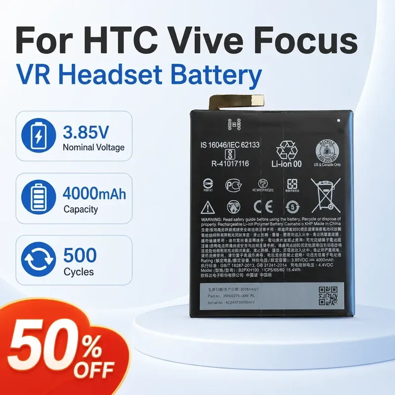 For HTC Vive Focus VR Glasses Battery B2PXH100 35H00275-02M
For HTC Vive Focus VR Glasses Battery B2PXH100 35H00275-02M