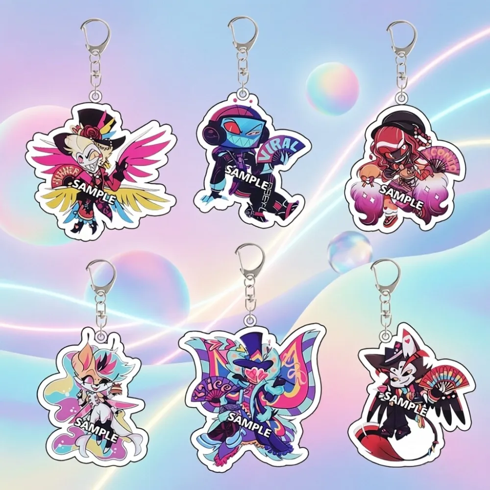 For Hazbin Hotel Vox Lucifer Alastor Striker Carmilla Rosie Acrylic Keychain Sending Teenager Friends Peripheral Creativity Gift
For Hazbin Hotel Vox Lucifer Alastor Striker Carmilla Rosie Acrylic Keychain Sending Teenager Friends Peripheral Creativity Gift