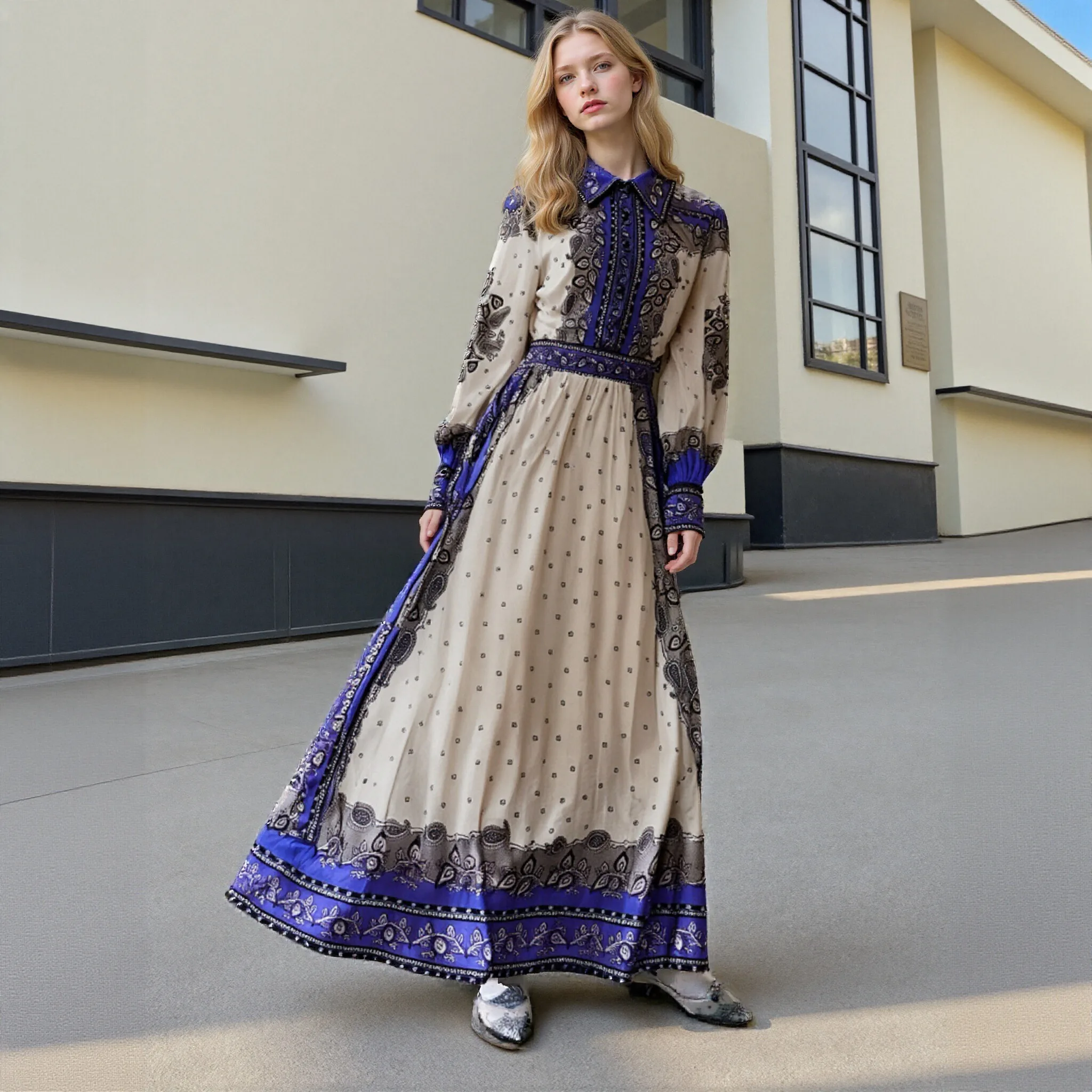 Printed Women's Dress 2025 Summer New Elegant Linen cotton Dresses Design Elegant Temperament Personality Casual Vacation Dress
Printed Women's Dress 2025 Summer New Elegant Linen cotton Dresses Design Elegant Temperament Personality Casual Vacation Dress