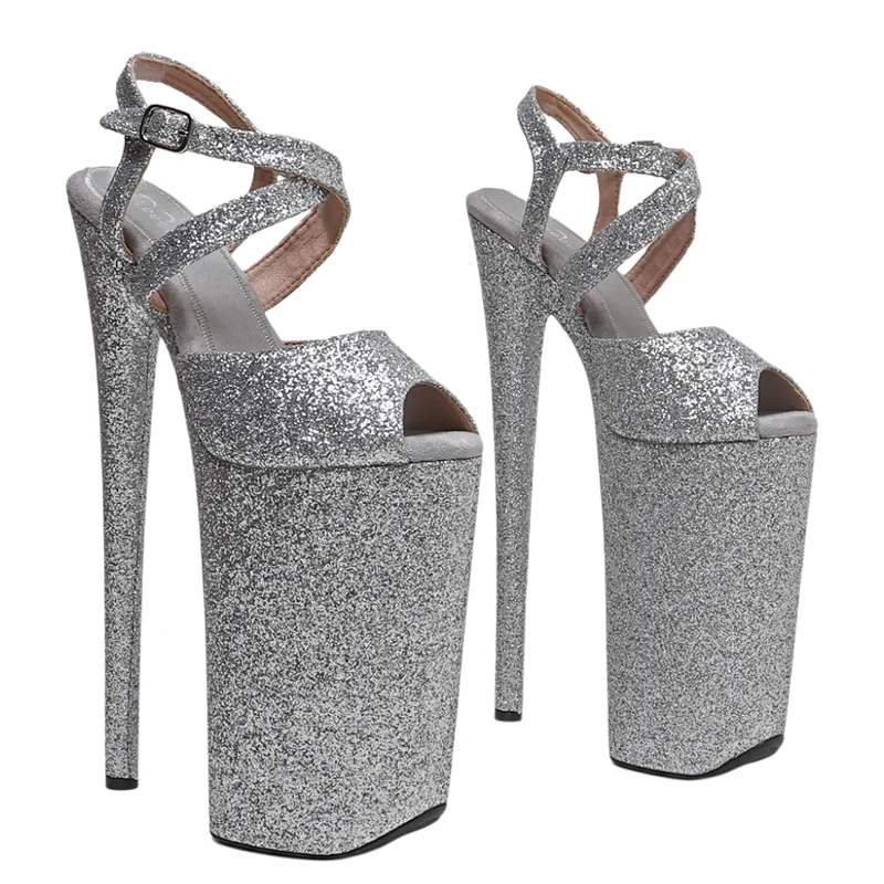 Leecabe 26CM/10inches glitter upper High Heel platform Trendy fashion party sandals stripper heel Pole Dance shoes
Leecabe 26CM/10inches glitter upper High Heel platform Trendy fashion party sandals stripper heel Pole Dance shoes