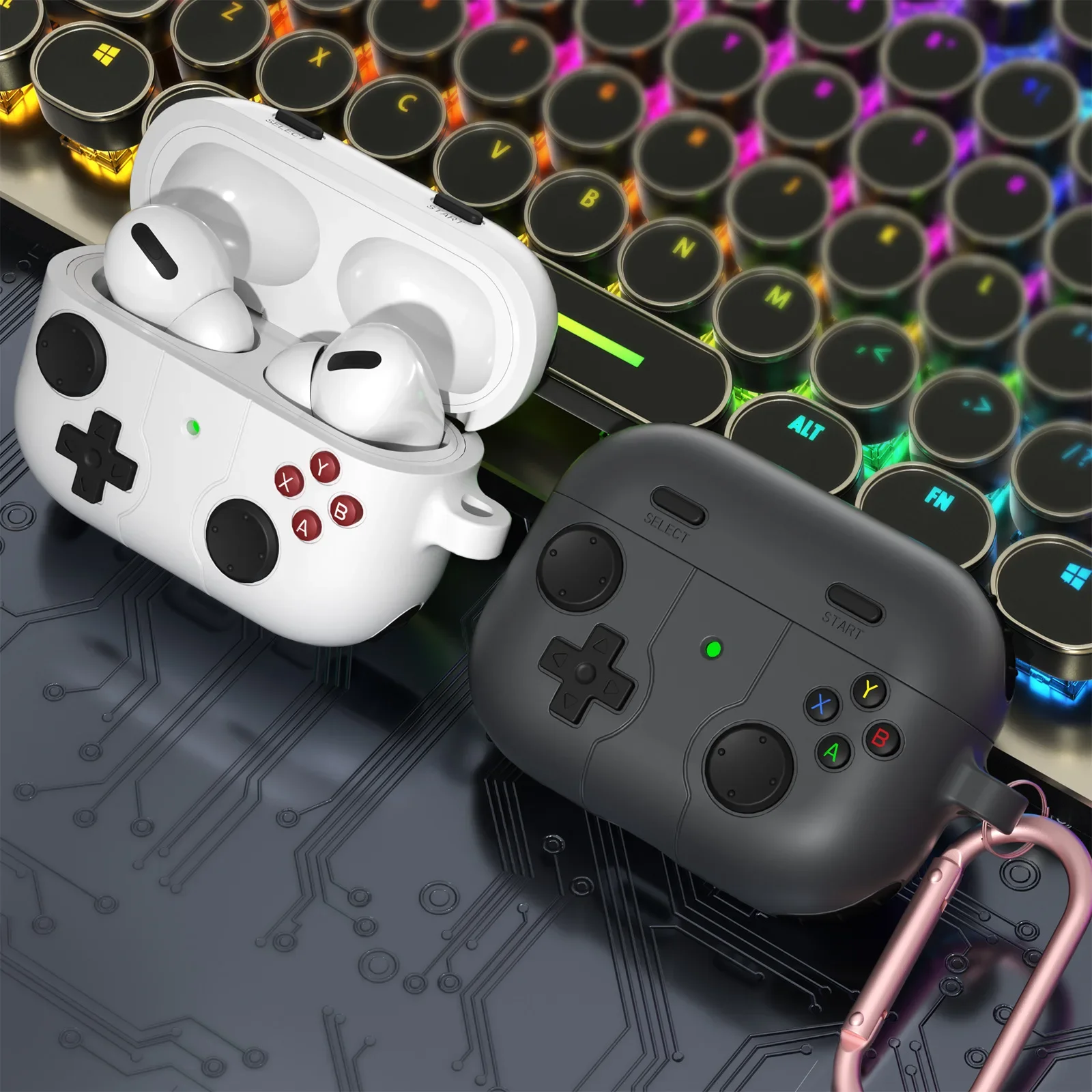 AirPods Pro Game Controller Gameboy Earphone Accessory Soft Protective Case for AirPods Security Lock Shockproof Design
AirPods Pro Game Controller Gameboy Earphone Accessory Soft Protective Case for AirPods Security Lock Shockproof Design