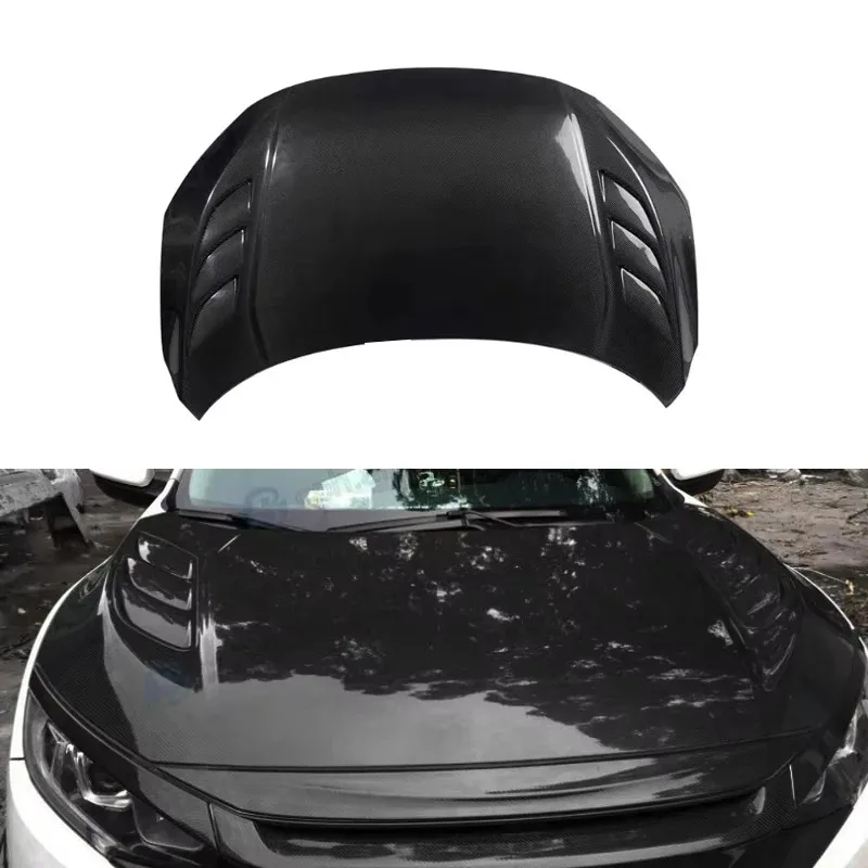 for Honda Civic 10th Generation 2017-2020 Engine Hood Upgrade BENSNEES High Quality Auto Body Systems Carbon Fiber Bonnet Hood
for Honda Civic 10th Generation 2017-2020 Engine Hood Upgrade BENSNEES High Quality Auto Body Systems Carbon Fiber Bonnet Hood