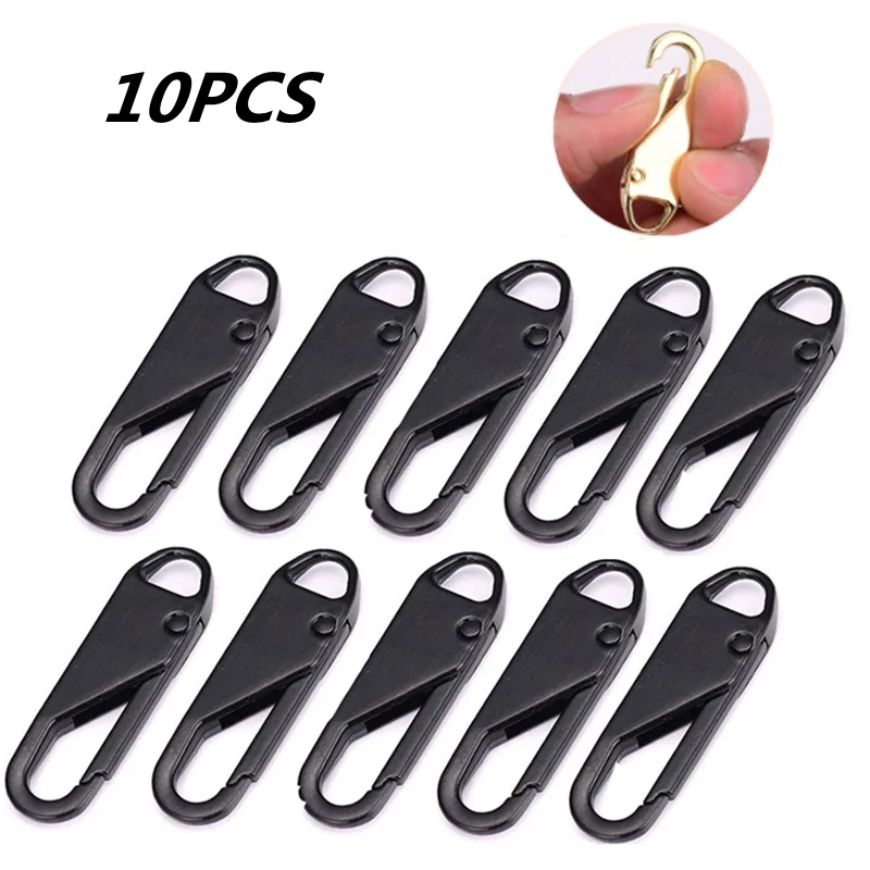 10Pcs Replacement Zipper Slider Zipper Pull Zipper Repair Kits Clothing Zip Fixer Removable Metal Zip Head DIY Craft Sewing Kit
10Pcs Replacement Zipper Slider Zipper Pull Zipper Repair Kits Clothing Zip Fixer Removable Metal Zip Head DIY Craft Sewing Kit