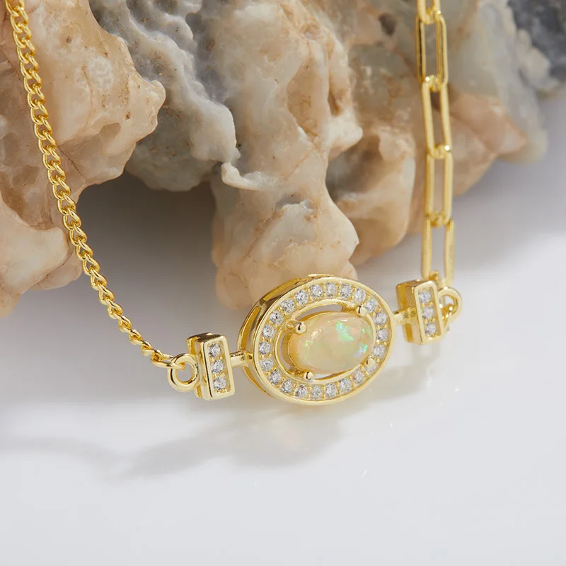 Colorful Gemstone Jewelry Splicing Necklace for Women Natural Opal Gemstone Jewelry Light Luxury Vintage PendantS925Sterling Sil
Colorful Gemstone Jewelry Splicing Necklace for Women Natural Opal Gemstone Jewelry Light Luxury Vintage PendantS925Sterling Sil