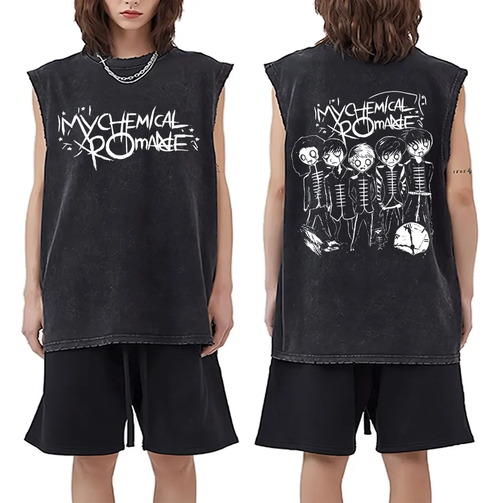 Limited My Chemical Romance Vintage Washed Tank Tops Men Women Retro Punk Emo Rock Band Oversized Sleeveless Vest Man Streetwear
Limited My Chemical Romance Vintage Washed Tank Tops Men Women Retro Punk Emo Rock Band Oversized Sleeveless Vest Man Streetwear