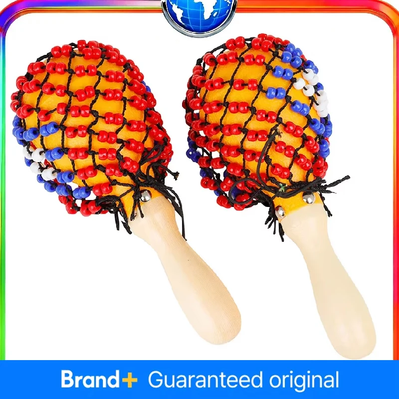 2Pcs Hand Cranked Sand Hammer Bead Net Bell Drum Musical Shaker for Kids Professional Party Favor Baby Gift
2Pcs Hand Cranked Sand Hammer Bead Net Bell Drum Musical Shaker for Kids Professional Party Favor Baby Gift