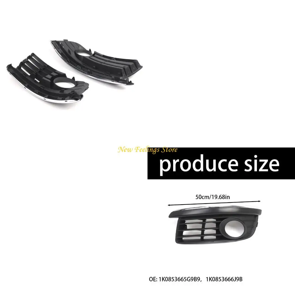 J6BF Left/Right Side Fog Light Grill Grille Cover 1K0853665G9B9 1K0853666J9B9 Automotive Accessories for 1.6 06-09
J6BF Left/Right Side Fog Light Grill Grille Cover 1K0853665G9B9 1K0853666J9B9 Automotive Accessories for 1.6 06-09
