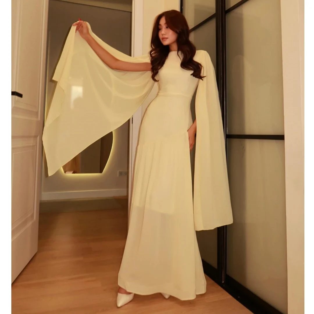 Chiffon Evening Dresses A Line Wrap vestidos de noche Solid Prom Dress Ankle Length Wedding Party Gown Customized
Chiffon Evening Dresses A Line Wrap vestidos de noche Solid Prom Dress Ankle Length Wedding Party Gown Customized