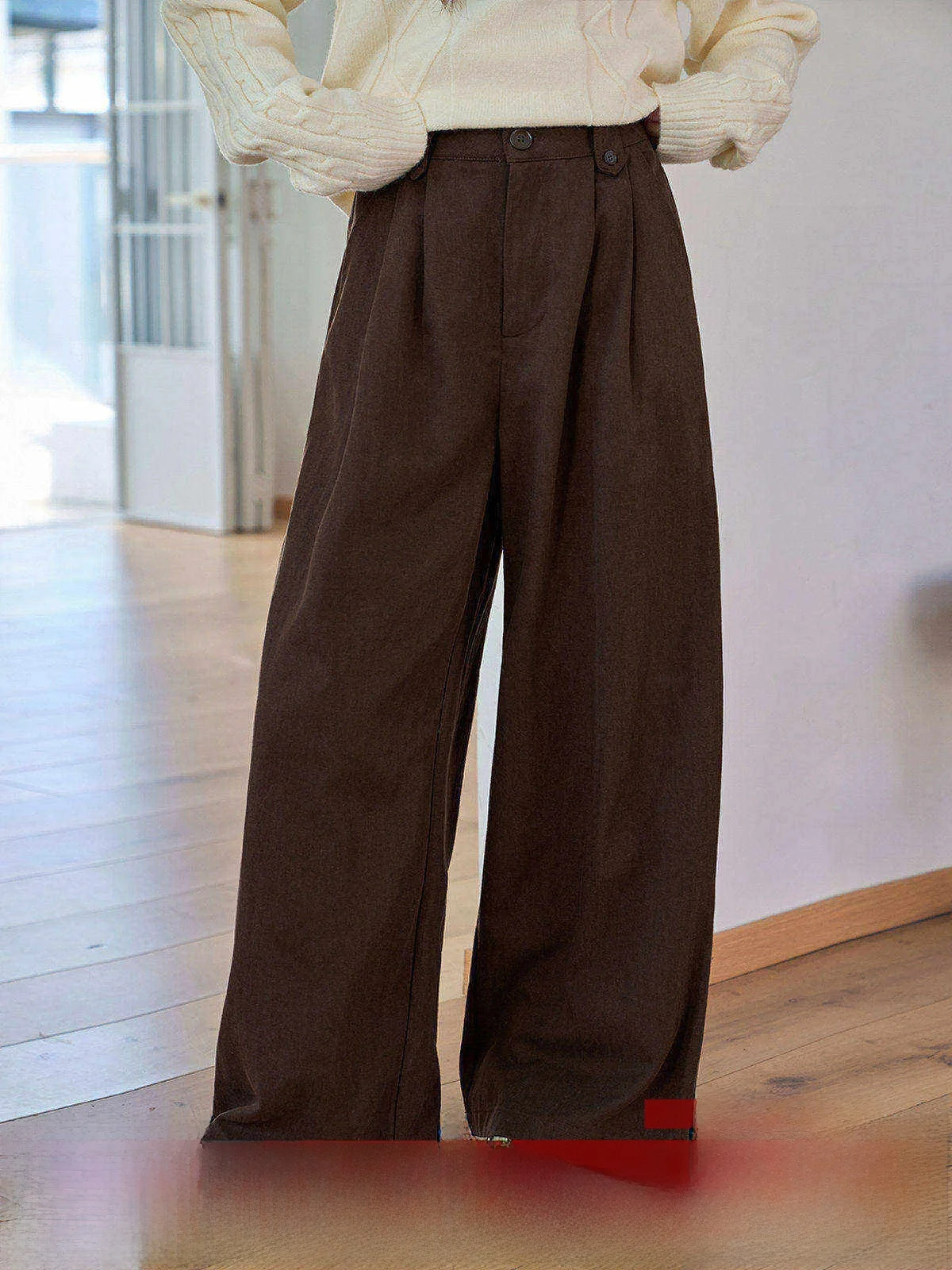 MoZa Brown High Waist Loose Wide Leg Suit Pants Women's Casual Trousers Spring 2026 New Style Slim Straight Long Pants
MoZa Brown High Waist Loose Wide Leg Suit Pants Women's Casual Trousers Spring 2026 New Style Slim Straight Long Pants