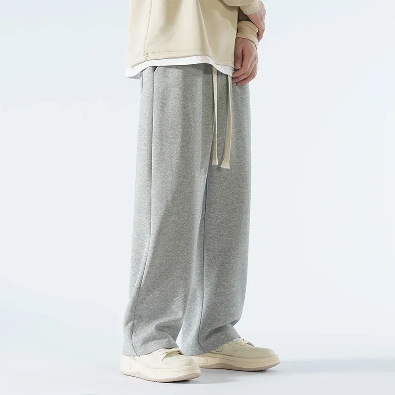 New Men's Casual Pants Wide Leg Straight 65% Cotton Fabric Outdoor Sweatpants Neutral High-quality Soft Long Baggy Trousers
New Men's Casual Pants Wide Leg Straight 65% Cotton Fabric Outdoor Sweatpants Neutral High-quality Soft Long Baggy Trousers