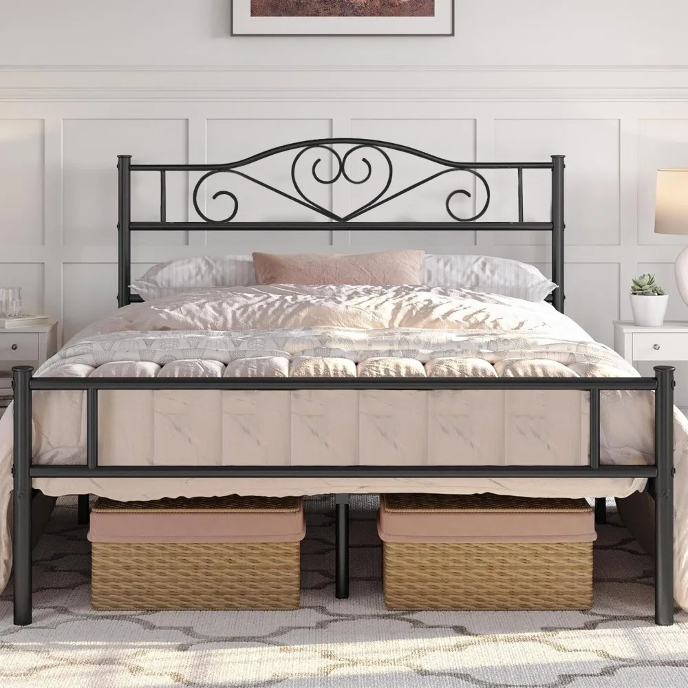 Metal Bed Frame Heavy Duty Steel Platform with Headboard Twin/Full/Queen Size
Metal Bed Frame Heavy Duty Steel Platform with Headboard Twin/Full/Queen Size