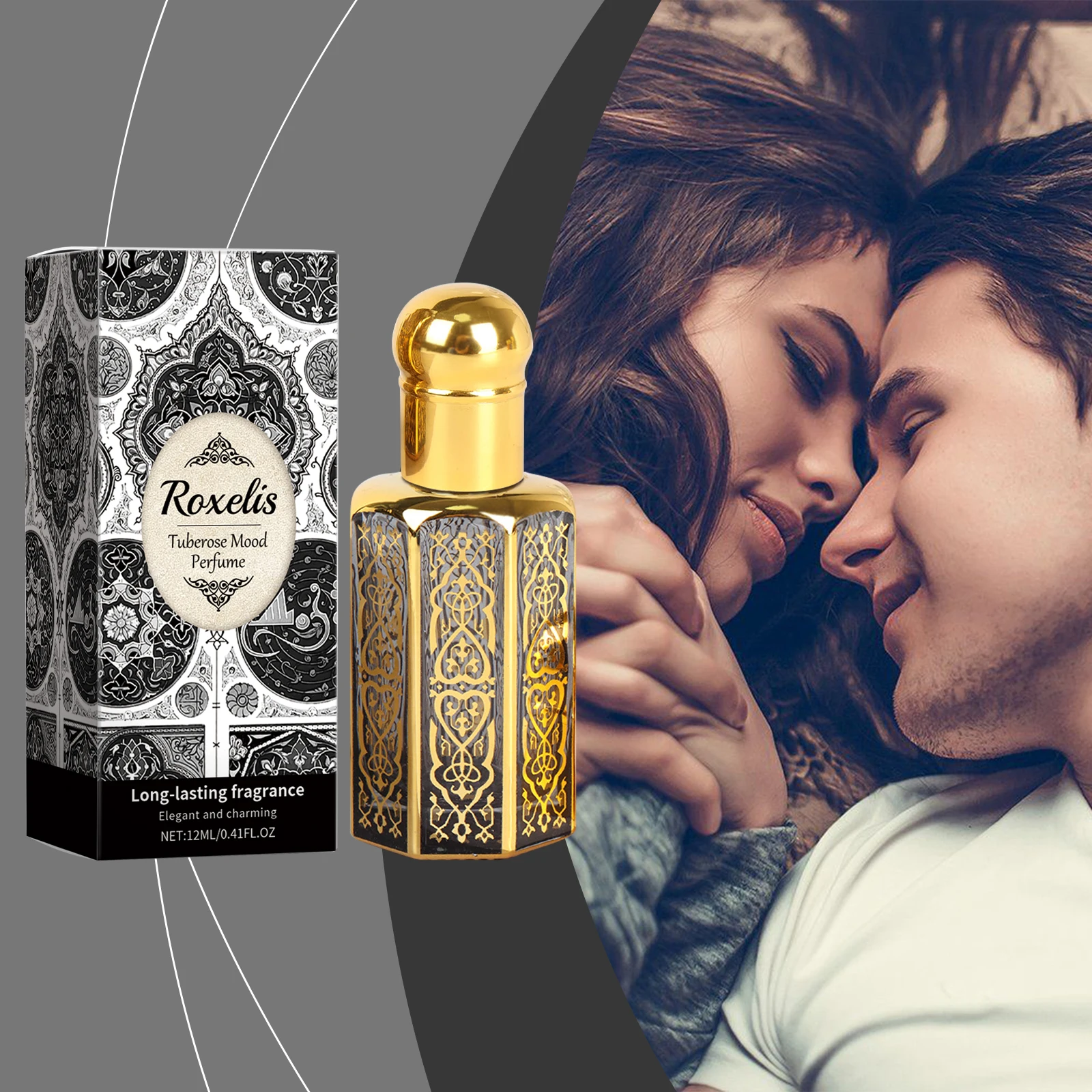 Arabian Floral Perfume Roll-On 12ml Long Lasting Fresh Light Fragrance Jasmine Orange Blossom Tuberose Extract Natural Elegant Scent for Women Daily Use Portable Travel Size
Arabian Floral Perfume Roll-On 12ml Long Lasting Fresh Light Fragrance Jasmine Orange Blossom Tuberose Extract Natural Elegant Scent for Women Daily Use Portable Travel Size