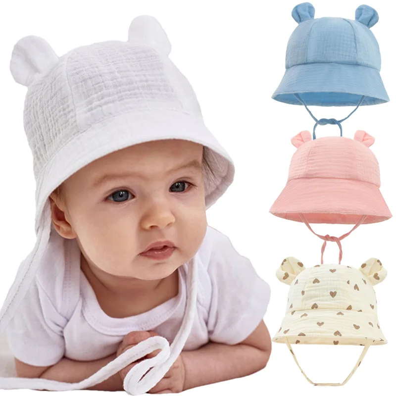 Newborn Boys Girls Bucket Hat Summer Kids Toddler Panama Cap 0 to 12 Months Soft Cotton Baby Sun Hat With Ears Cute Bunny
Newborn Boys Girls Bucket Hat Summer Kids Toddler Panama Cap 0 to 12 Months Soft Cotton Baby Sun Hat With Ears Cute Bunny