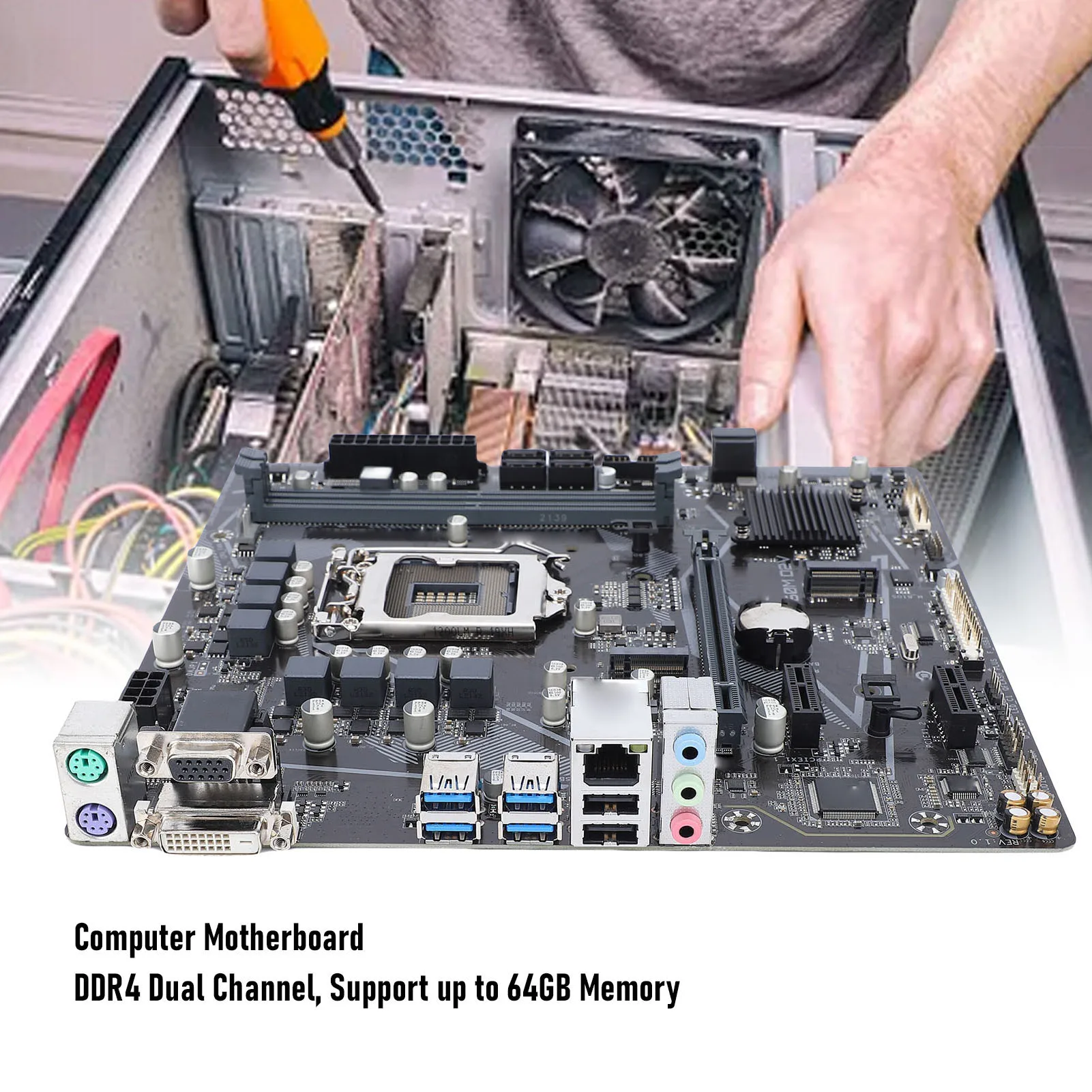 B560M-D2V Computer Motherboard Dual Channel DDR4 Micro ATX Mainboard Support Type 2260 2280 PCIe SerialATA 6Gb/s Interface
B560M-D2V Computer Motherboard Dual Channel DDR4 Micro ATX Mainboard Support Type 2260 2280 PCIe SerialATA 6Gb/s Interface