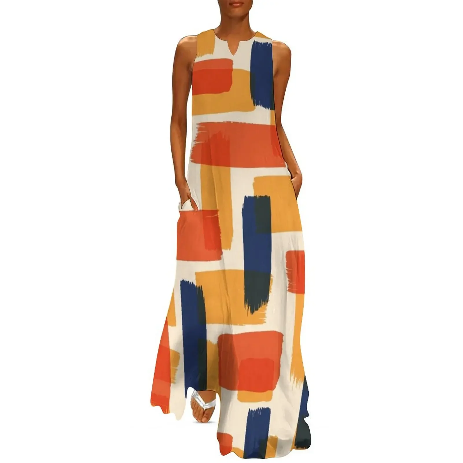 Brush Strokes Pattern Long Dress elegant dresses for women dresses ladies 2025 summer Dress
Brush Strokes Pattern Long Dress elegant dresses for women dresses ladies 2025 summer Dress
