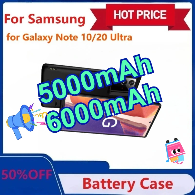 5000mAh 6000mAh Battery Charger Case for Samsung Galaxy Note 20 Ultra External Power Bank for Galaxy Note10 Plus Charging Cover 
5000mAh 6000mAh Battery Charger Case for Samsung Galaxy Note 20 Ultra External Power Bank for Galaxy Note10 Plus Charging Cover