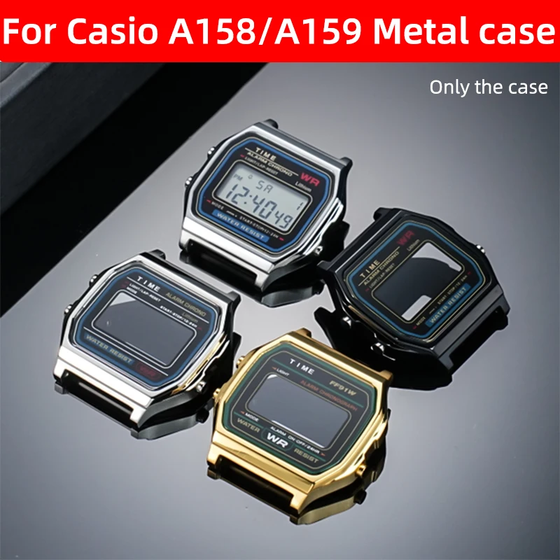 A158 Metal Case Mod Kit for Casio 593 A158W A158WE A159W F-91W Stainless Steel Case Watch Strap Modification Watch Accessories
A158 Metal Case Mod Kit for Casio 593 A158W A158WE A159W F-91W Stainless Steel Case Watch Strap Modification Watch Accessories