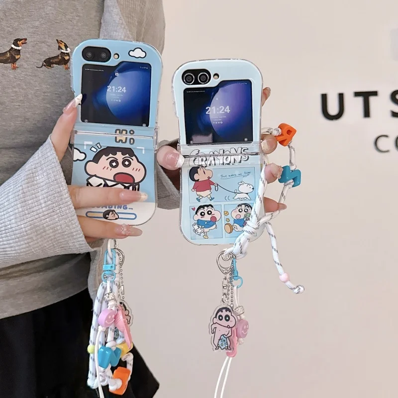 Cute Cartoon Sky Blue Crayon Shin-chan Nohara Shiro Folding Phone Case For Samsung Z Flip 3 4 5 6 ZFlip7 Shin-chan pendant Cover
Cute Cartoon Sky Blue Crayon Shin-chan Nohara Shiro Folding Phone Case For Samsung Z Flip 3 4 5 6 ZFlip7 Shin-chan pendant Cover