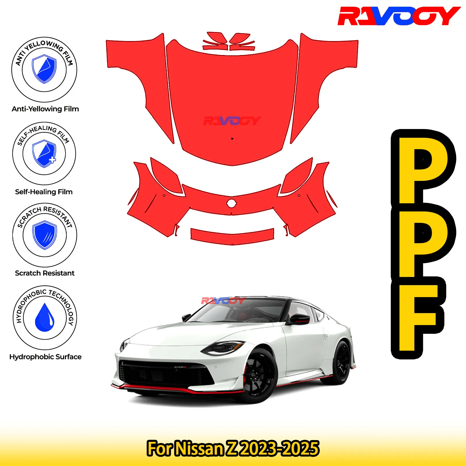 For Nissan Z 2023-2025 Glossy Matte Black Precut front PPF Kit Paint Protection Film
For Nissan Z 2023-2025 Glossy Matte Black Precut front PPF Kit Paint Protection Film